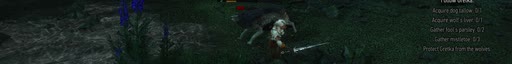 first frame of Witcher3_1920x238_60p_8b_High_band64_crf16_L3.2_buf30M_21.76Mbps.264