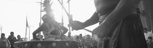 first frame of RitualDance_1920x611_59p94p_10b_sb128_q15_mono_L4.0M_buf12M_10.50Mbps.ivf